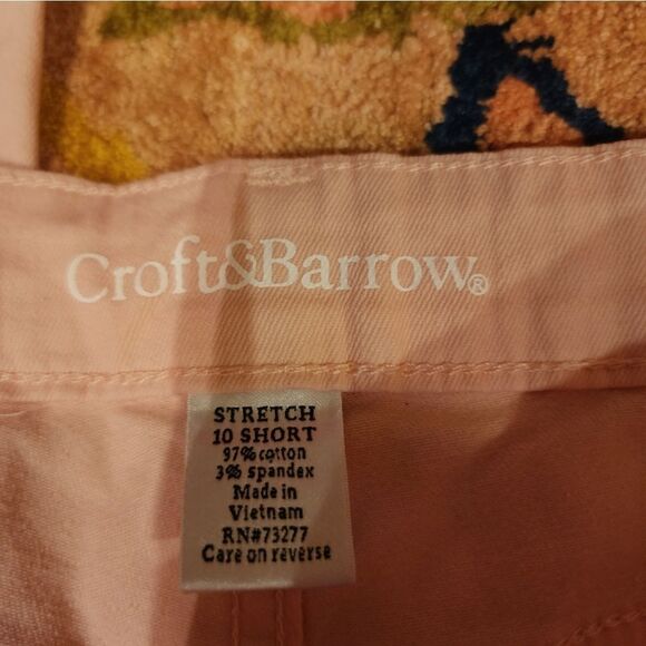 New Croft & Barrow Stretch Short Pink Jeans Size 10 - Picture 2 of 10